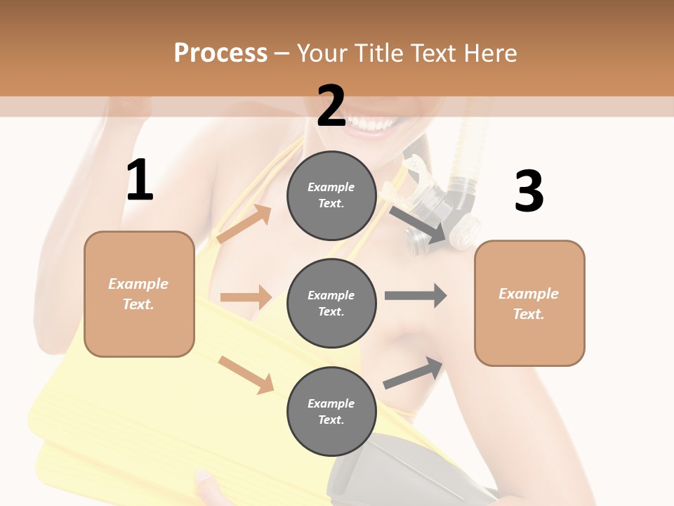 Holiday Diver Swimmer PowerPoint Template