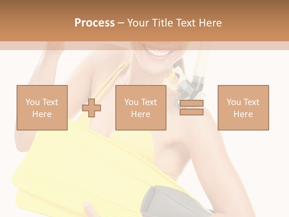 Holiday Diver Swimmer PowerPoint Template