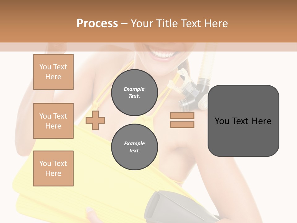 Holiday Diver Swimmer PowerPoint Template