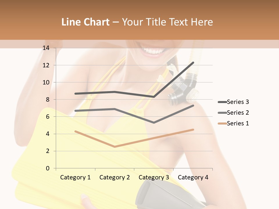 Holiday Diver Swimmer PowerPoint Template