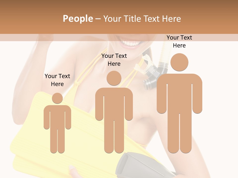 Holiday Diver Swimmer PowerPoint Template