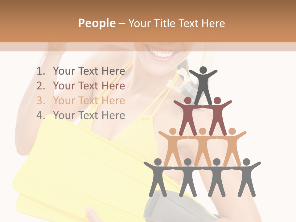 Holiday Diver Swimmer PowerPoint Template