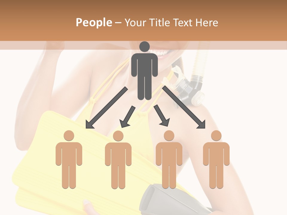 Holiday Diver Swimmer PowerPoint Template