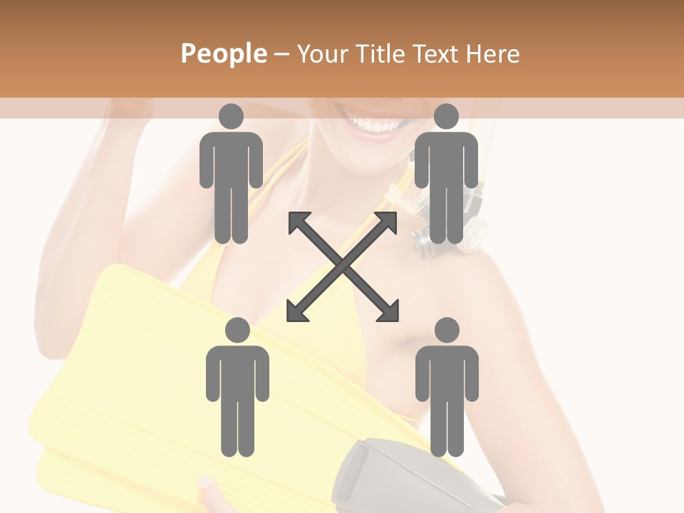 Holiday Diver Swimmer PowerPoint Template
