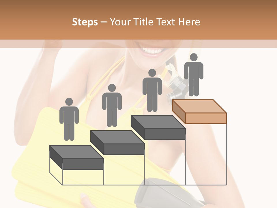 Holiday Diver Swimmer PowerPoint Template