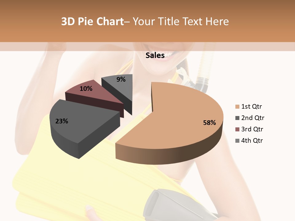Holiday Diver Swimmer PowerPoint Template