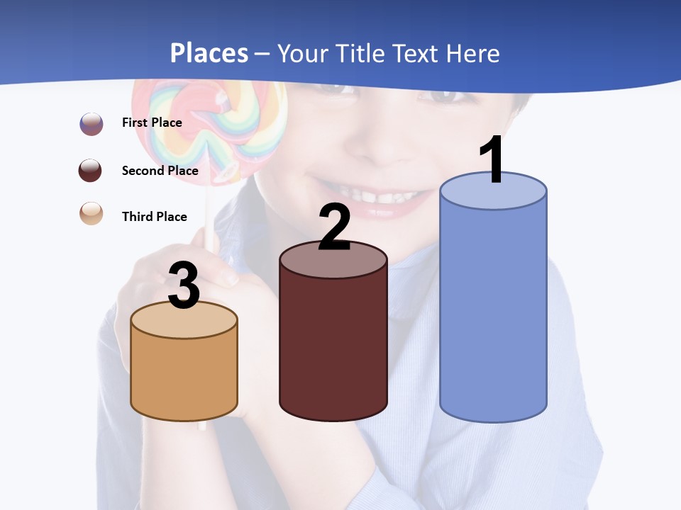 Baby Tongue Yelloy PowerPoint Template