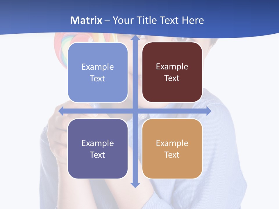 Baby Tongue Yelloy PowerPoint Template