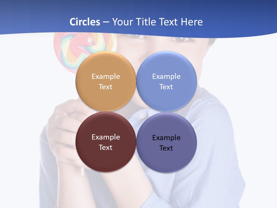 Baby Tongue Yelloy PowerPoint Template