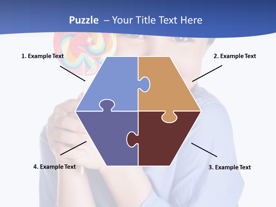 Baby Tongue Yelloy PowerPoint Template