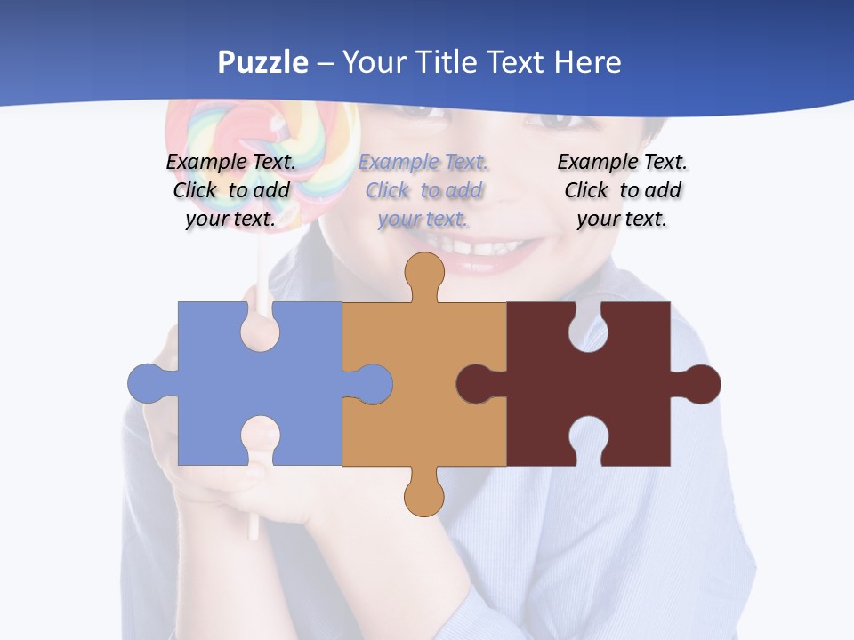 Baby Tongue Yelloy PowerPoint Template