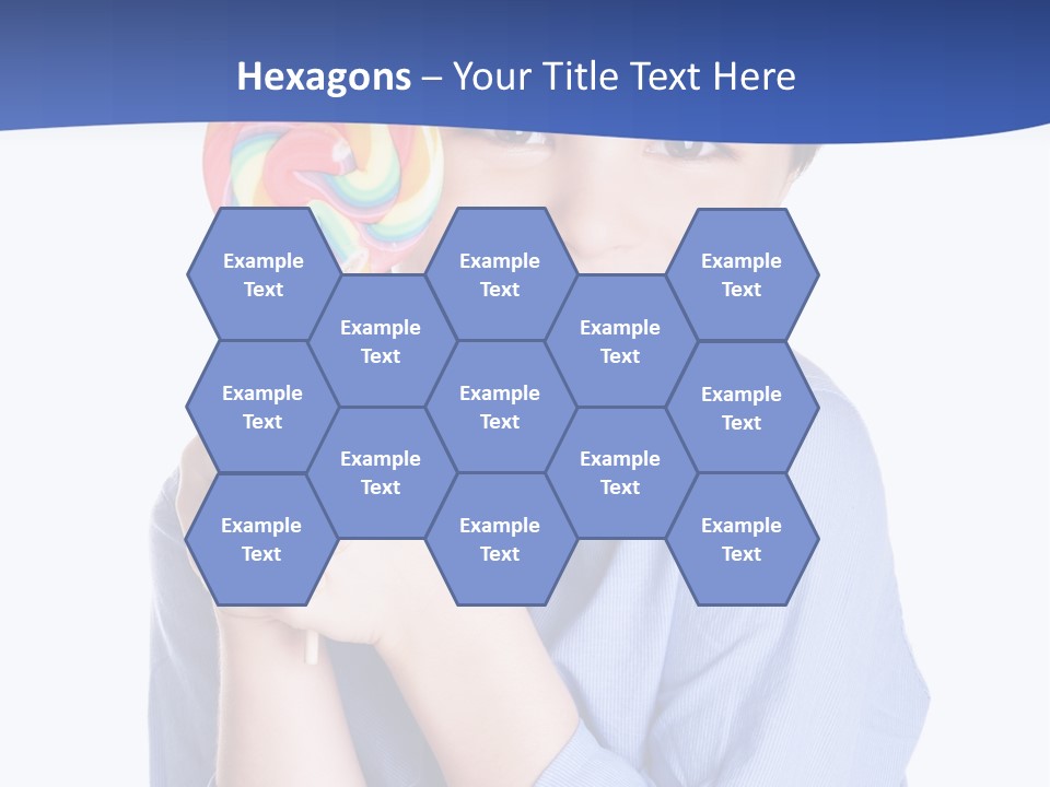 Baby Tongue Yelloy PowerPoint Template