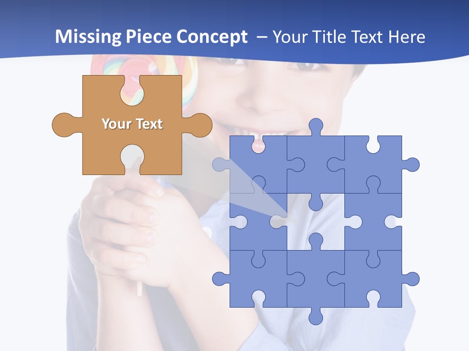 Baby Tongue Yelloy PowerPoint Template