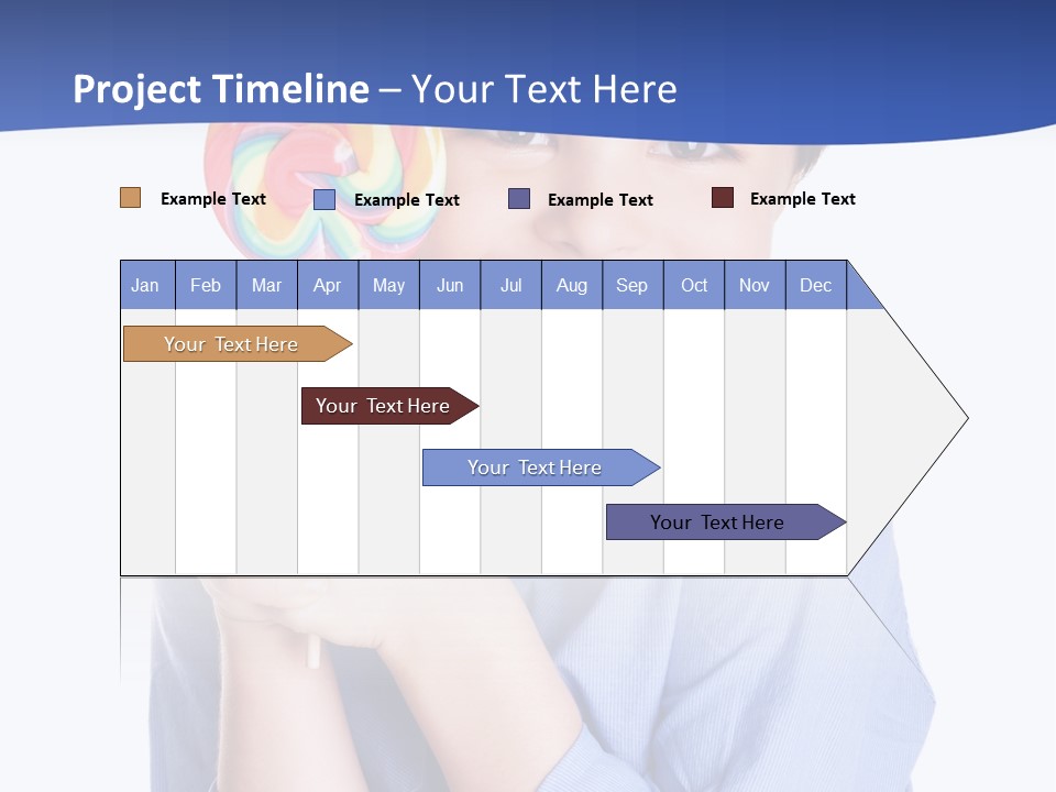 Baby Tongue Yelloy PowerPoint Template