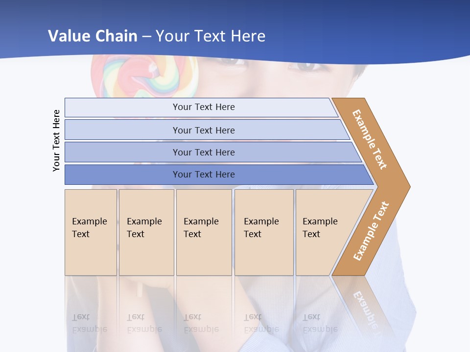 Baby Tongue Yelloy PowerPoint Template
