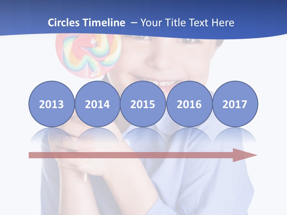 Baby Tongue Yelloy PowerPoint Template