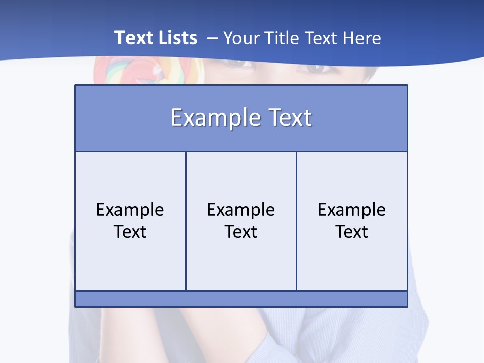 Baby Tongue Yelloy PowerPoint Template