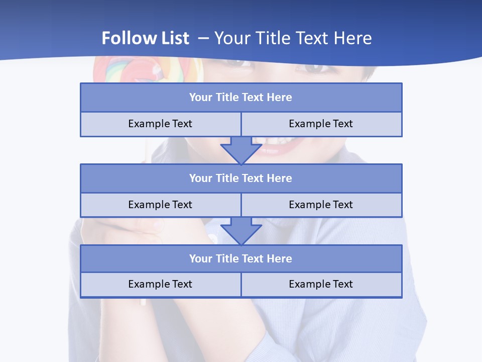 Baby Tongue Yelloy PowerPoint Template