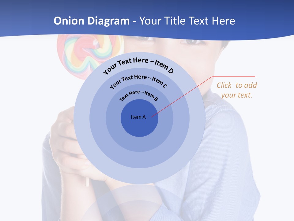 Baby Tongue Yelloy PowerPoint Template