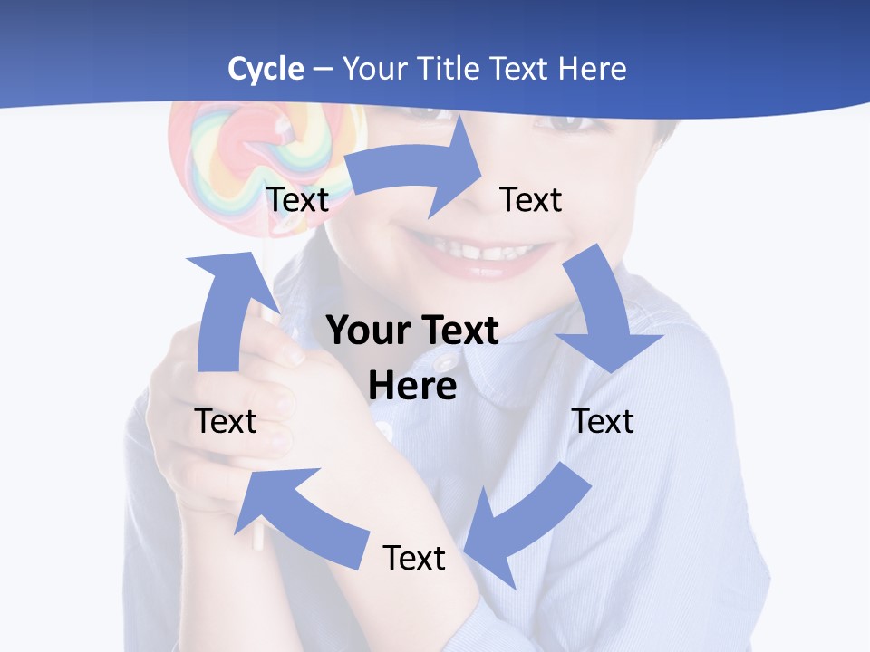 Baby Tongue Yelloy PowerPoint Template