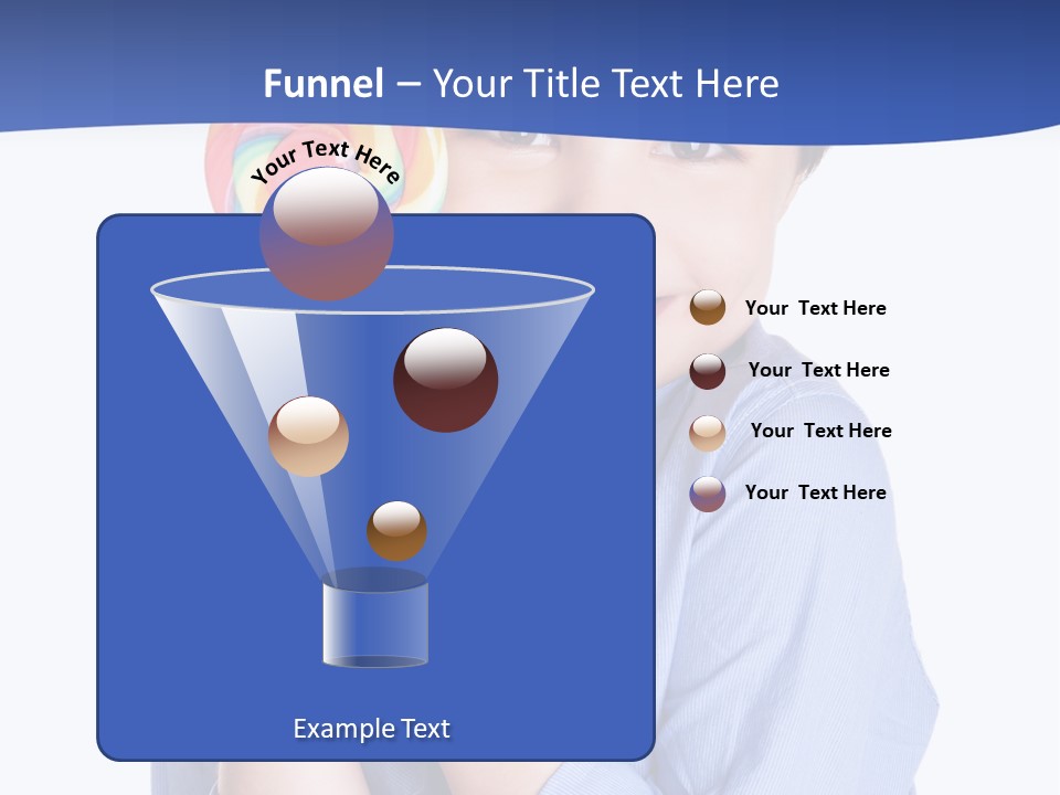 Baby Tongue Yelloy PowerPoint Template