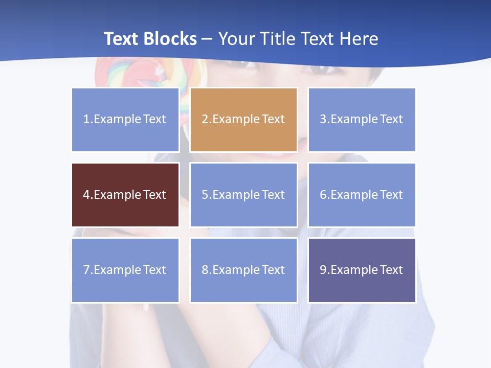 Baby Tongue Yelloy PowerPoint Template