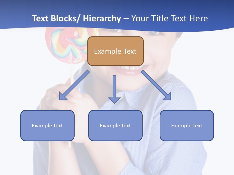 Baby Tongue Yelloy PowerPoint Template