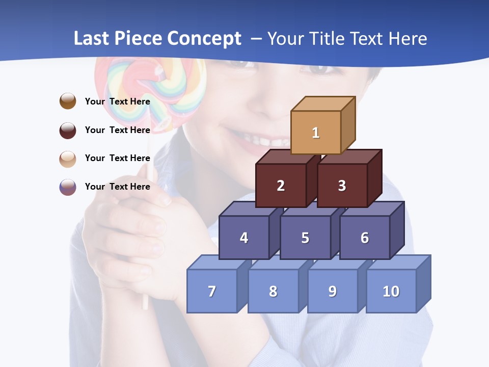 Baby Tongue Yelloy PowerPoint Template