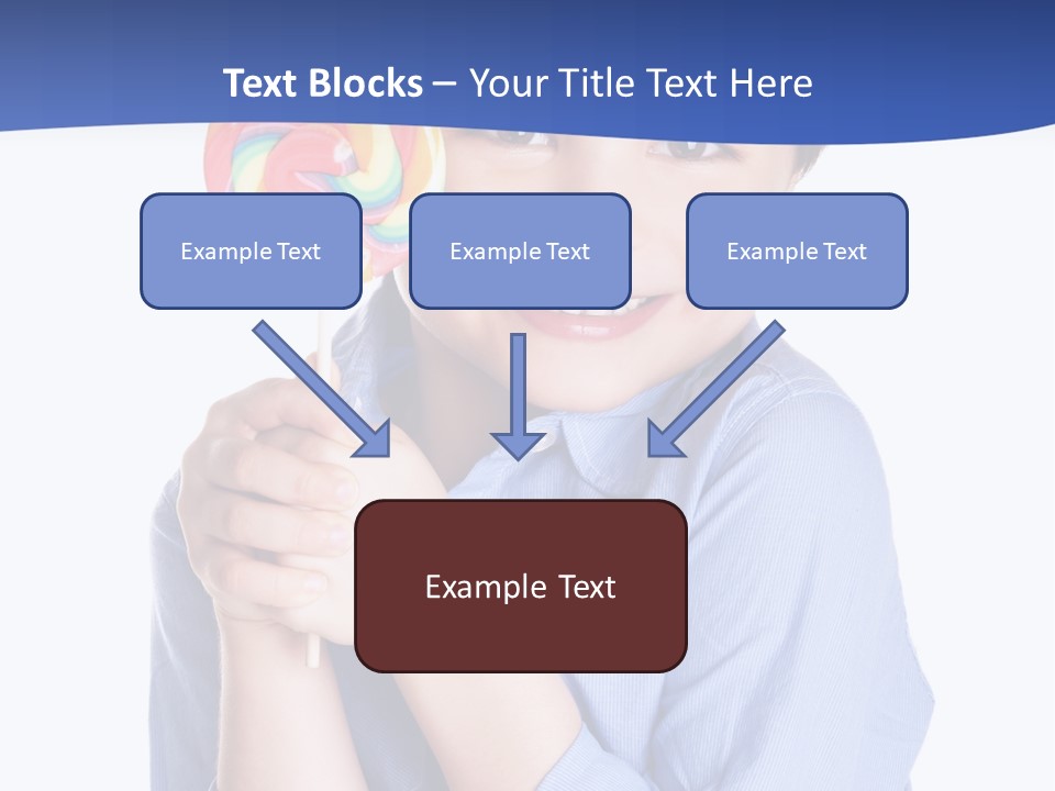 Baby Tongue Yelloy PowerPoint Template