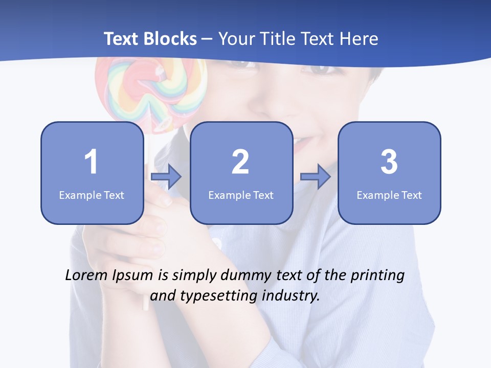 Baby Tongue Yelloy PowerPoint Template