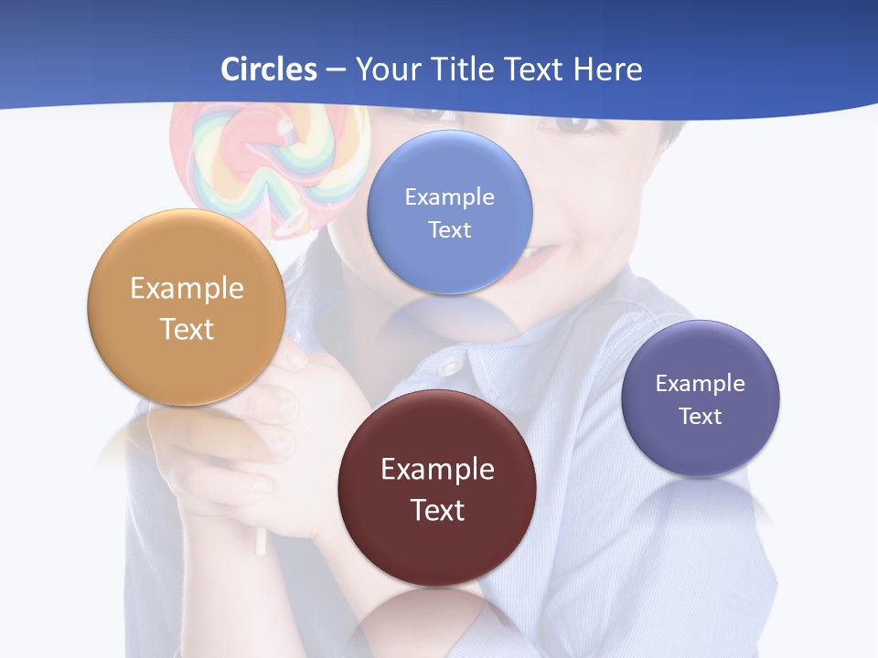 Baby Tongue Yelloy PowerPoint Template