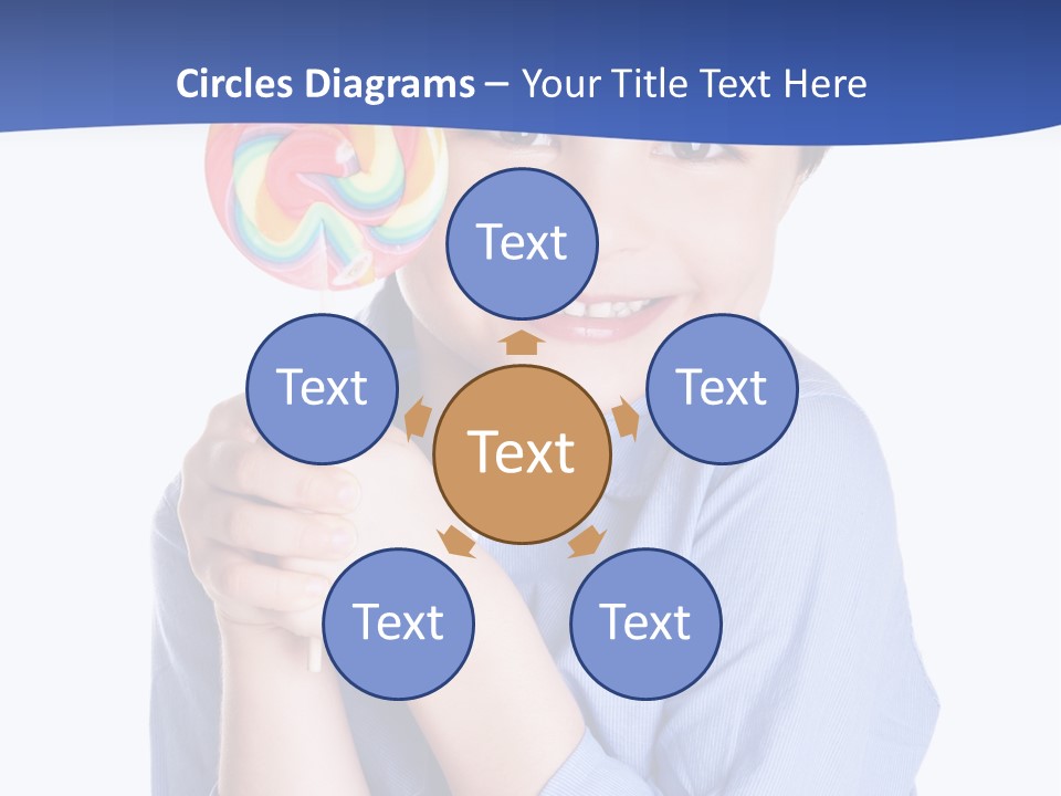 Baby Tongue Yelloy PowerPoint Template