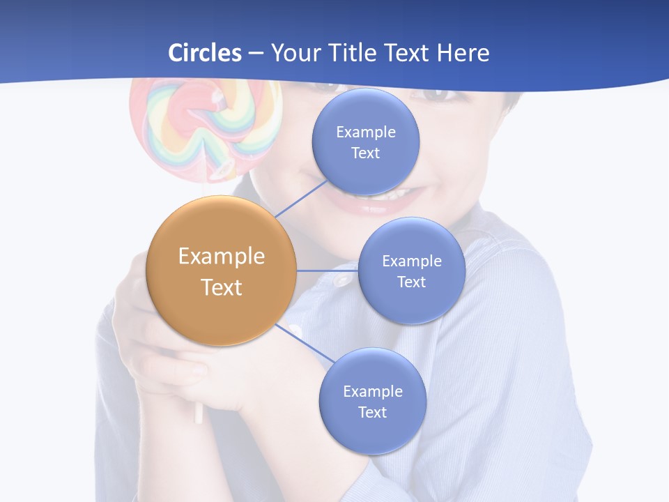 Baby Tongue Yelloy PowerPoint Template