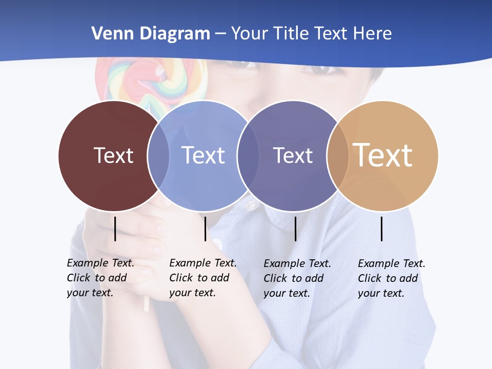 Baby Tongue Yelloy PowerPoint Template