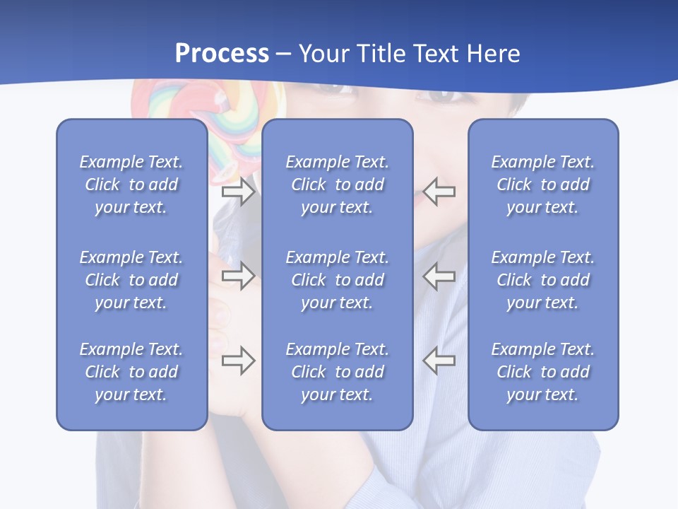 Baby Tongue Yelloy PowerPoint Template
