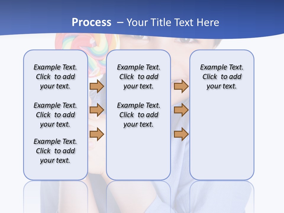 Baby Tongue Yelloy PowerPoint Template
