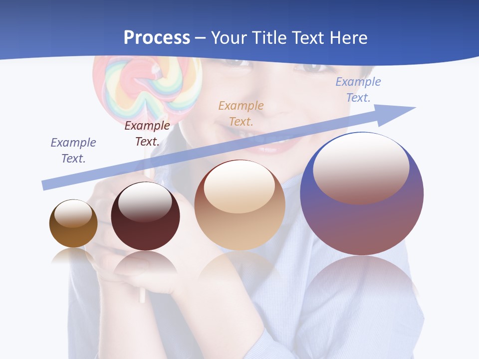 Baby Tongue Yelloy PowerPoint Template