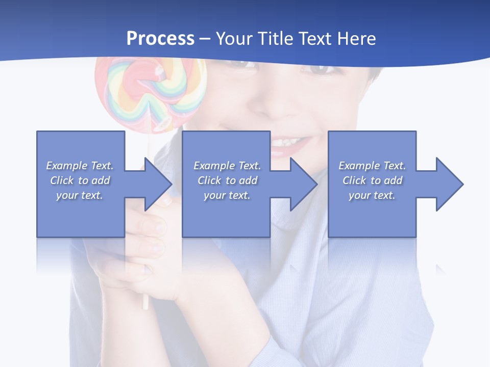 Baby Tongue Yelloy PowerPoint Template