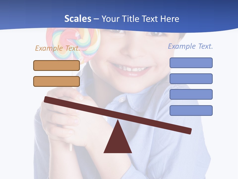 Baby Tongue Yelloy PowerPoint Template