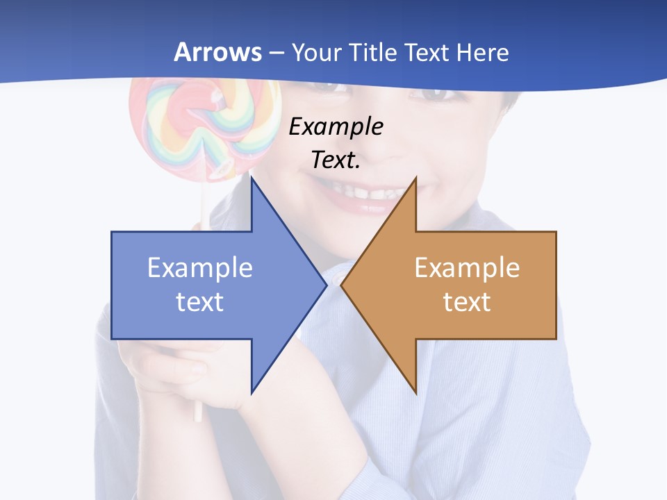 Baby Tongue Yelloy PowerPoint Template