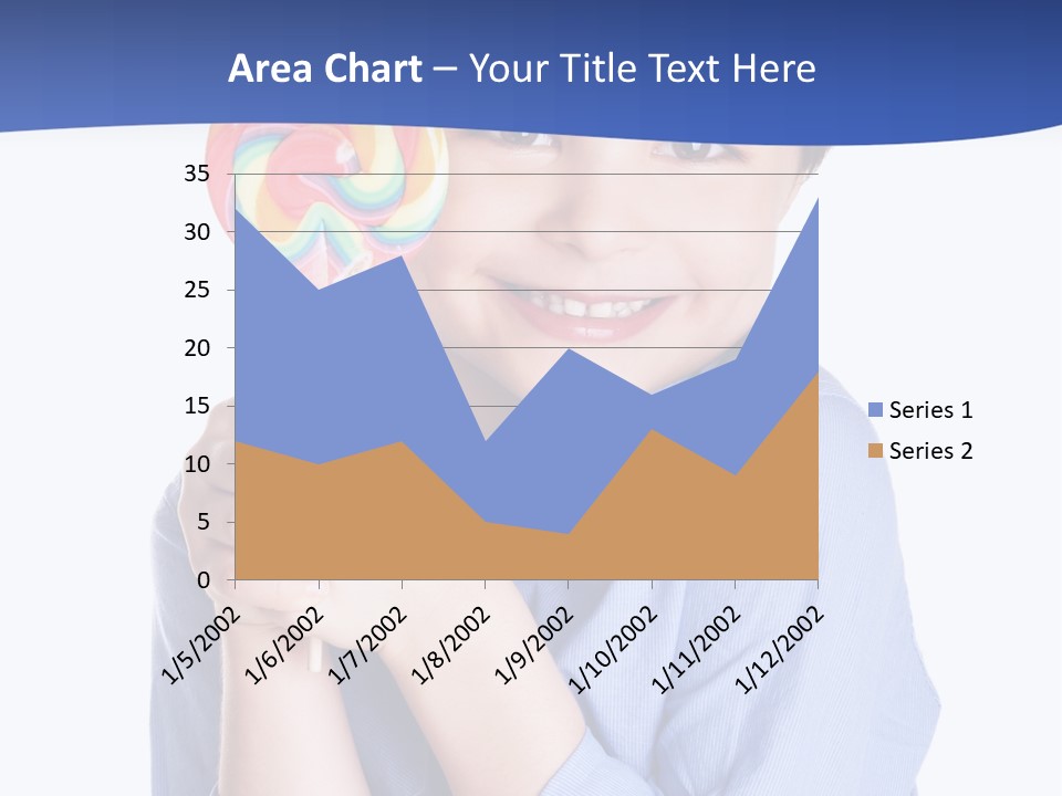 Baby Tongue Yelloy PowerPoint Template