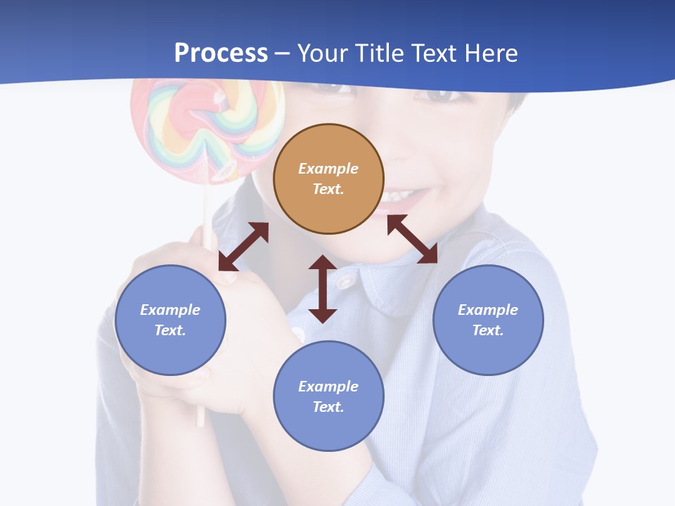 Baby Tongue Yelloy PowerPoint Template