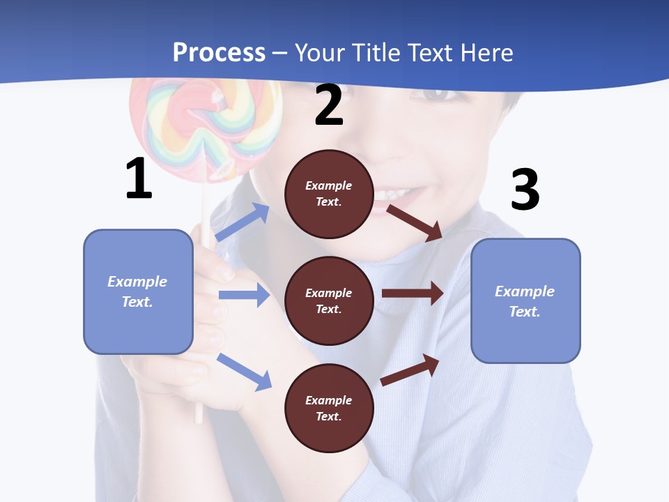 Baby Tongue Yelloy PowerPoint Template