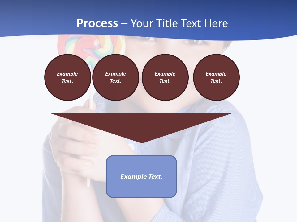 Baby Tongue Yelloy PowerPoint Template