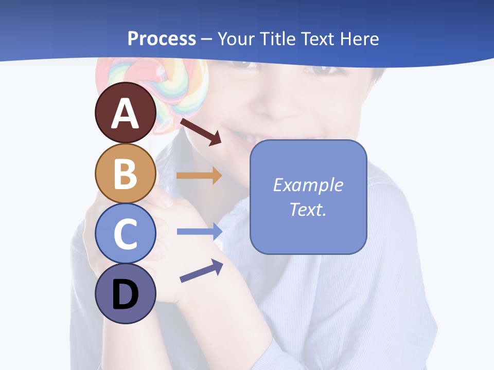 Baby Tongue Yelloy PowerPoint Template