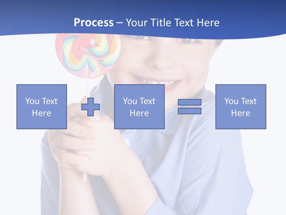 Baby Tongue Yelloy PowerPoint Template