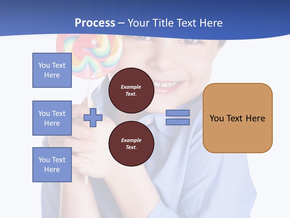 Baby Tongue Yelloy PowerPoint Template