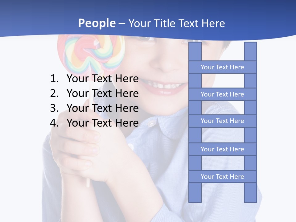 Baby Tongue Yelloy PowerPoint Template