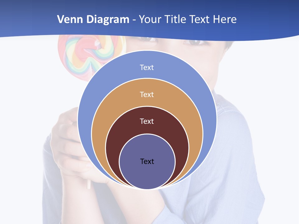 Baby Tongue Yelloy PowerPoint Template