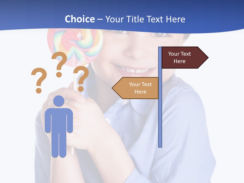 Baby Tongue Yelloy PowerPoint Template